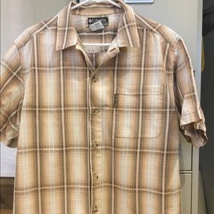 Short sleeve casual button-up men's